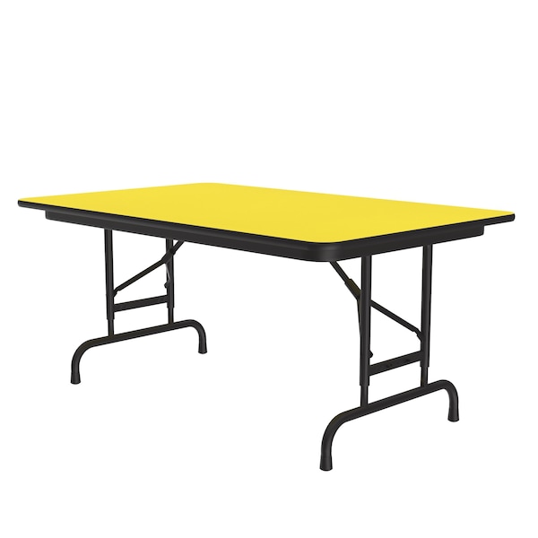 CFA Adjustable HPL Folding Tables 30x48 Yellow